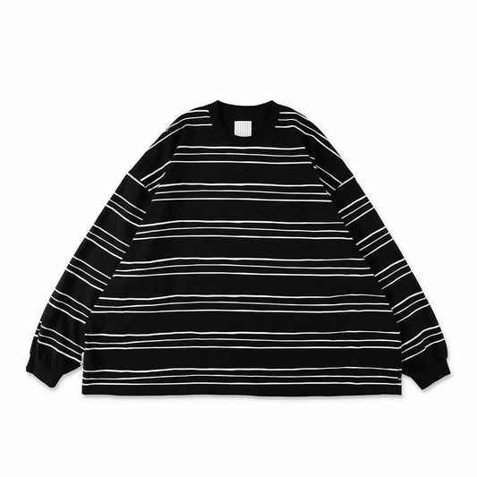 SUPER BIG LS TEE(MULTI STRIPE)