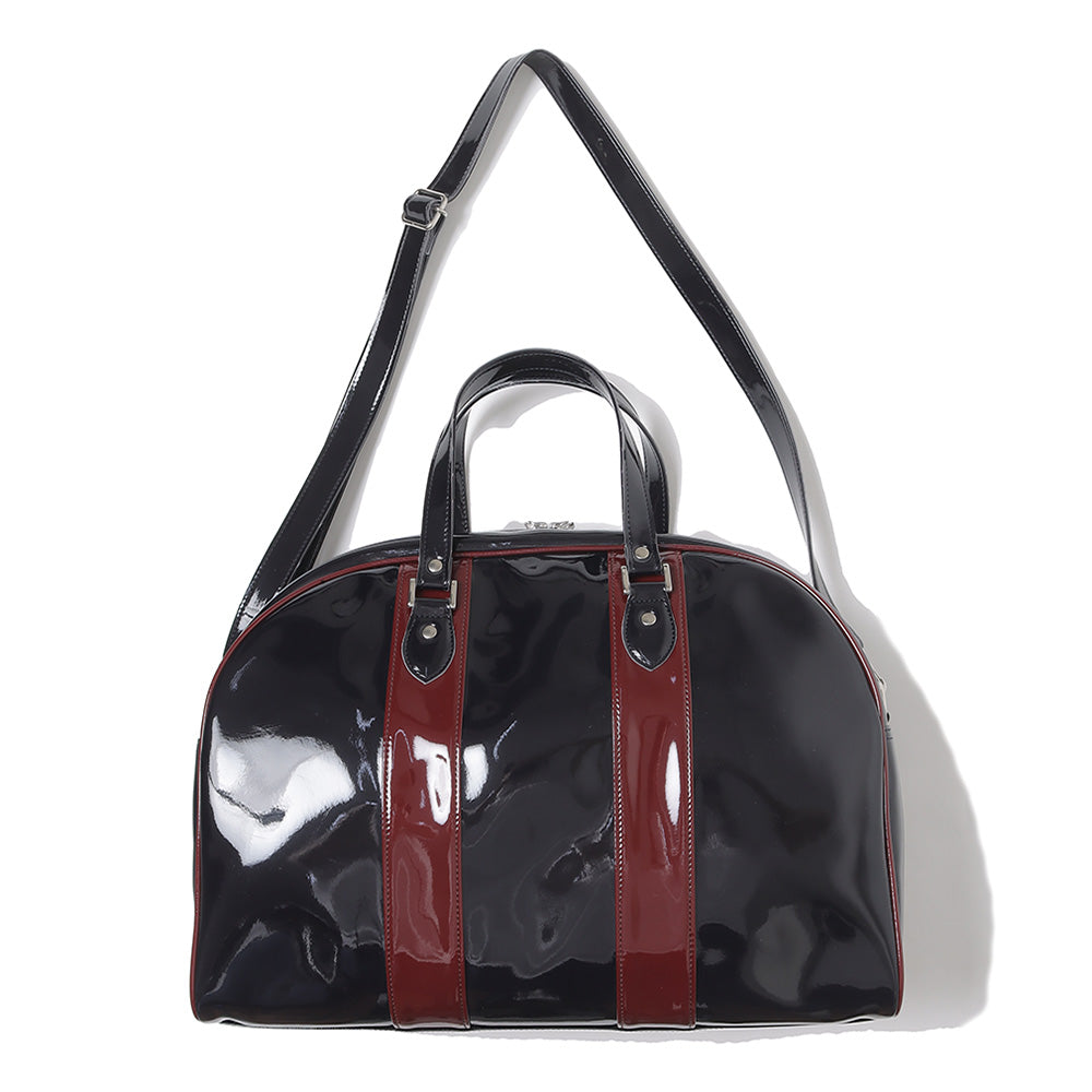 RENTON Enamel Boston Bag