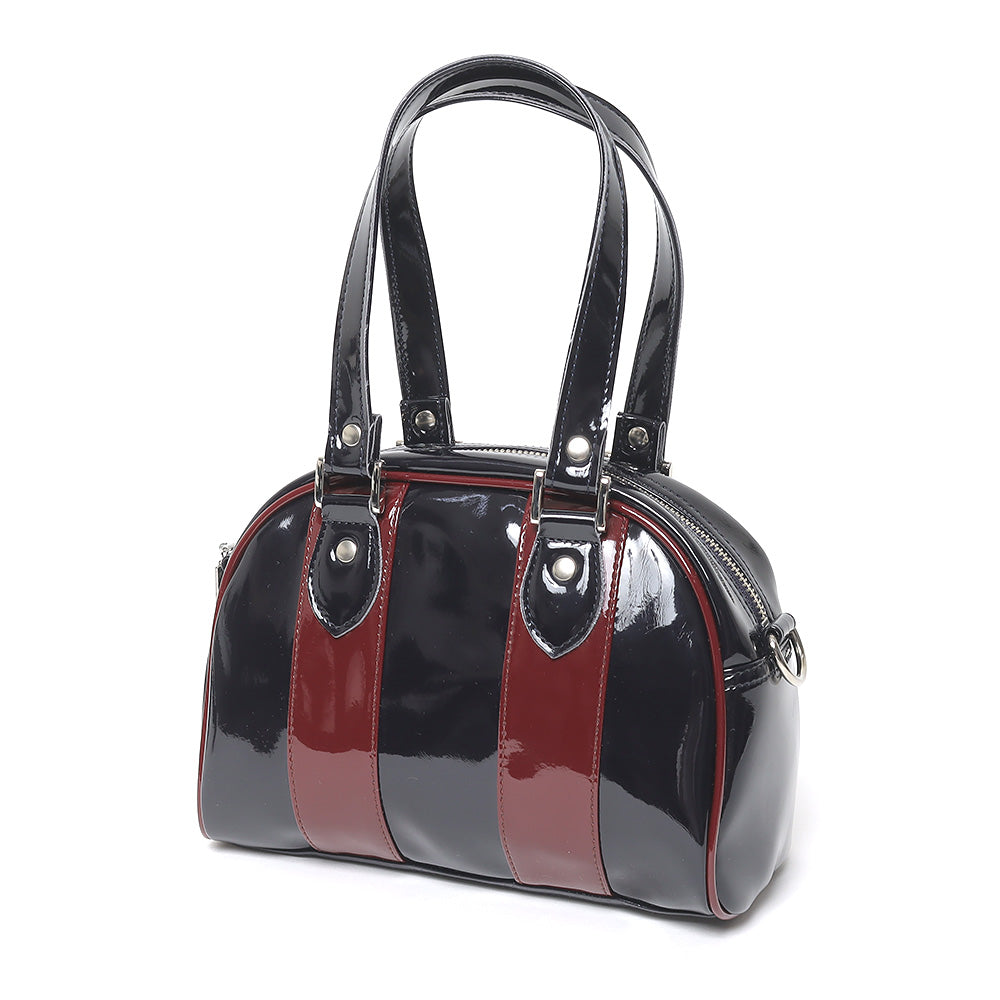 RENTON Mini Enamel Boston Bag