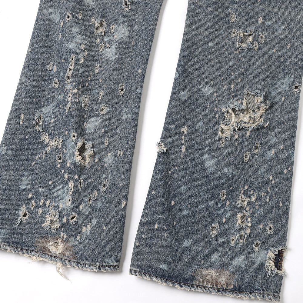 Damage Flare Denim Pants