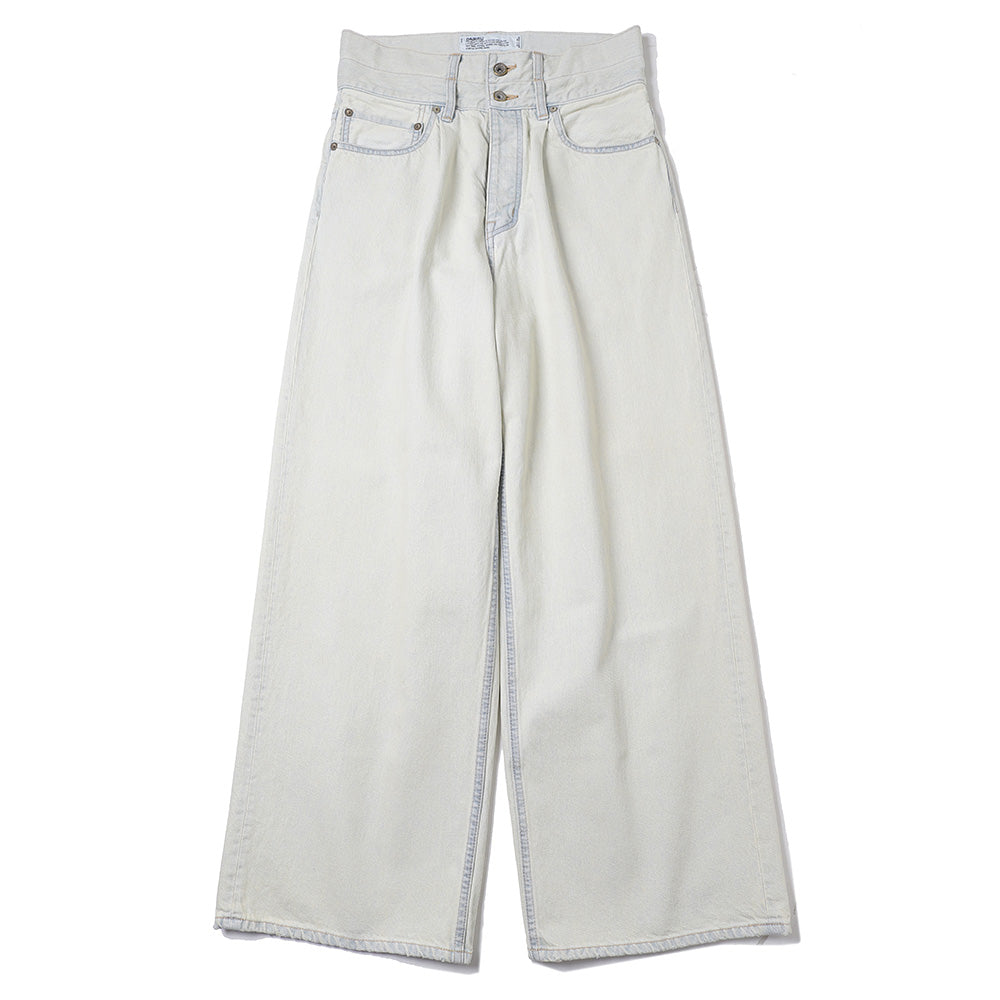 Ice Wash W-Velt Denim Pants