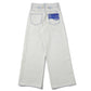 Ice Wash W-Velt Denim Pants