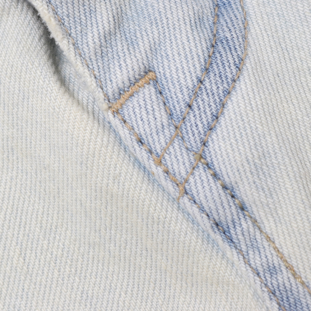 Ice Wash W-Velt Denim Pants