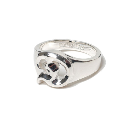 D Silver Ring