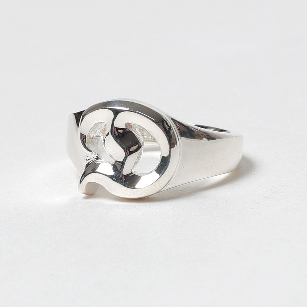 D Silver Ring