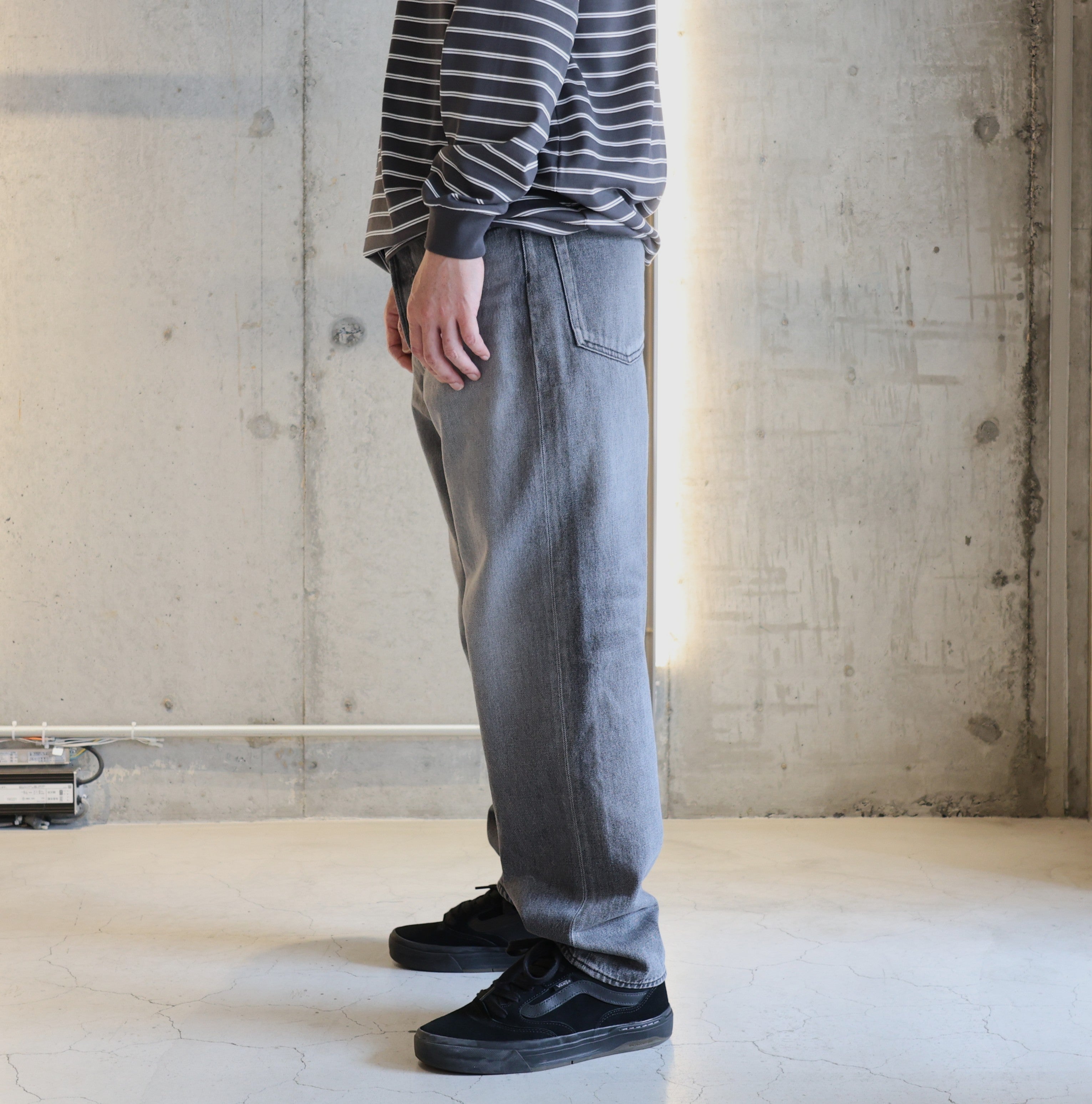 Graphpaper) Selvage Denim Five Pocket Tapered Pants(LIGHT FADE