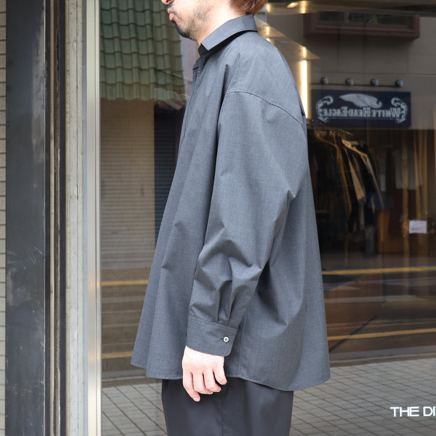 Fine Heather Wool L/S Skipper Shirt