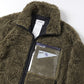 HEMP FAUX FUR ZIP-UP JACKET