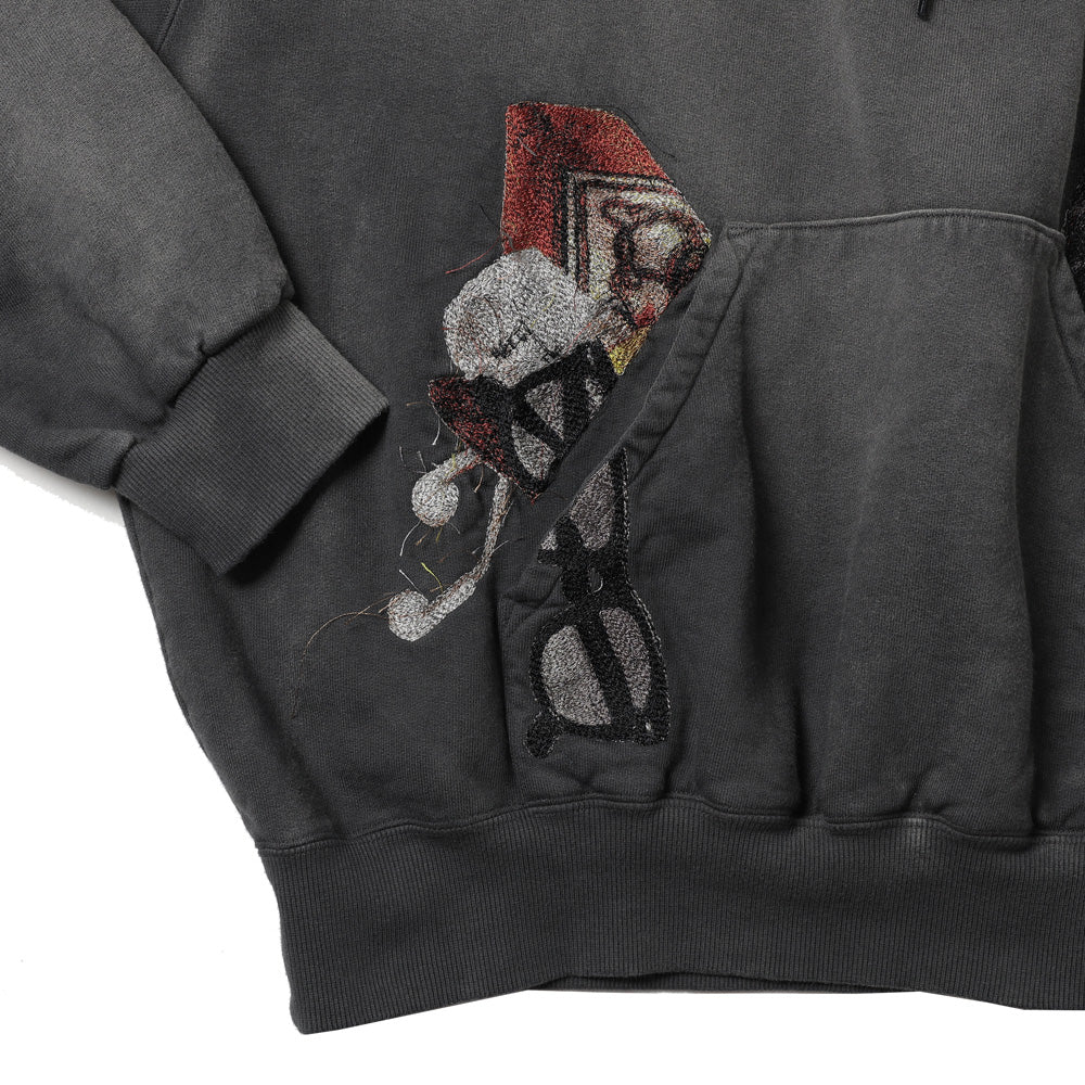 TROMPE L’OEIL EMBROIDERY HOODIE