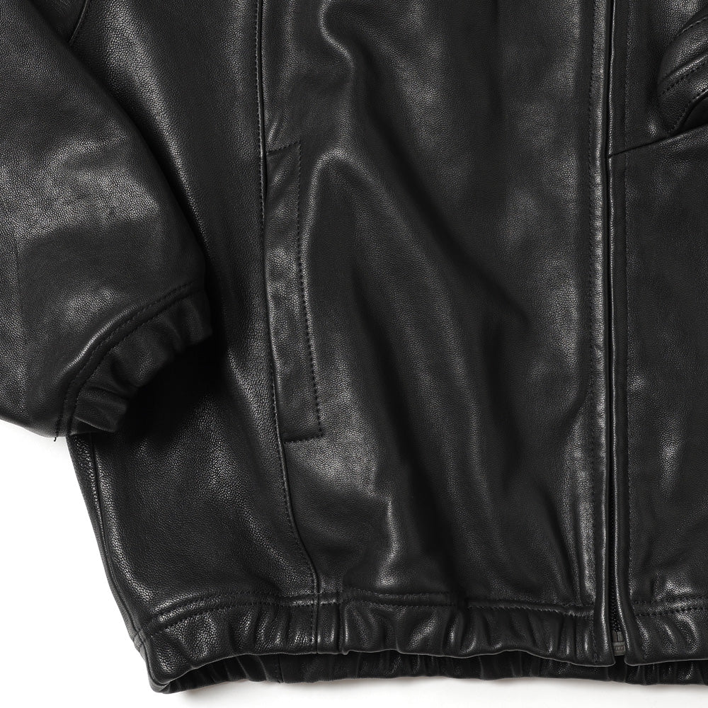 BASKETBALL SHOE POCKET LEATHER JACKET