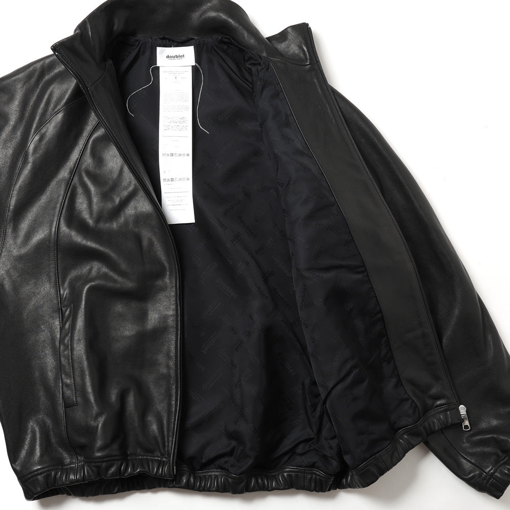 BASKETBALL SHOE POCKET LEATHER JACKET