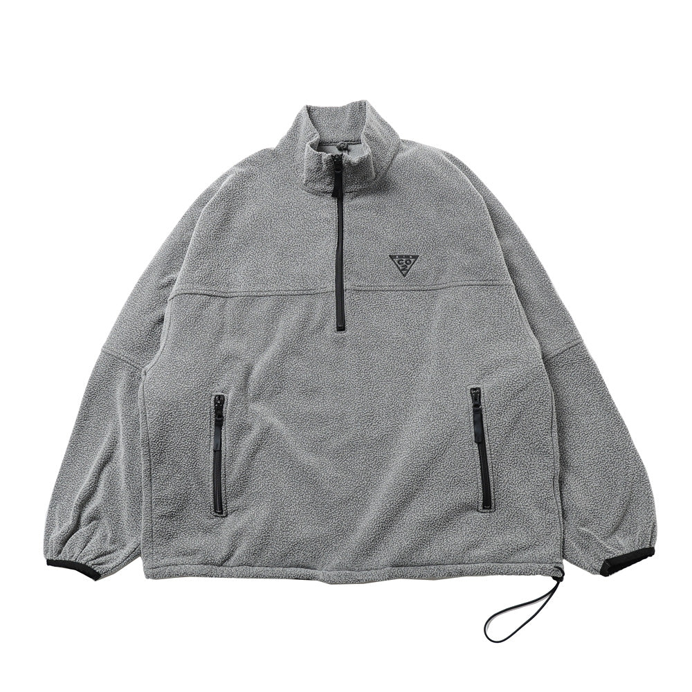 AIR YARN HALF ZIP FLEECE PULLOVER