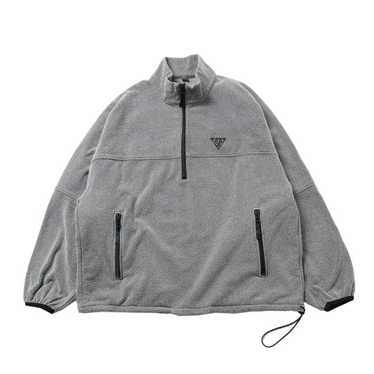 AIR YARN HALF ZIP FLEECE PULLOVER