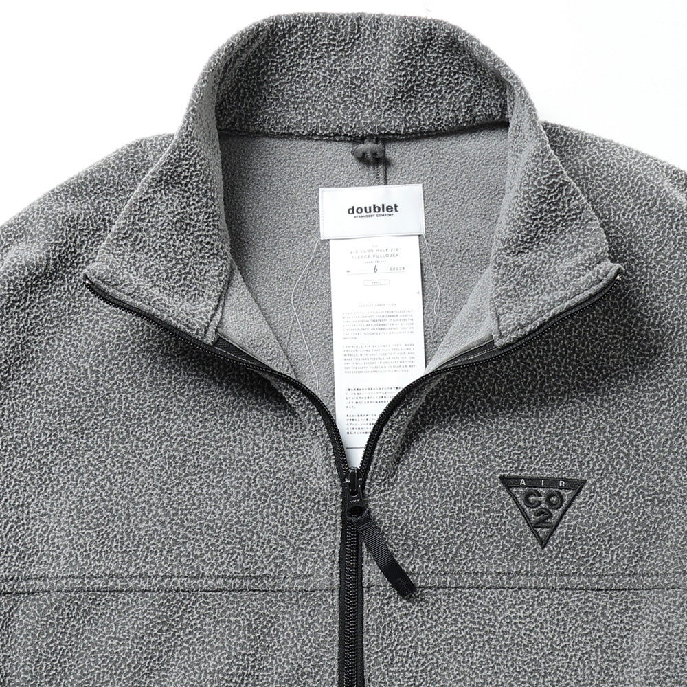 AIR YARN HALF ZIP FLEECE PULLOVER