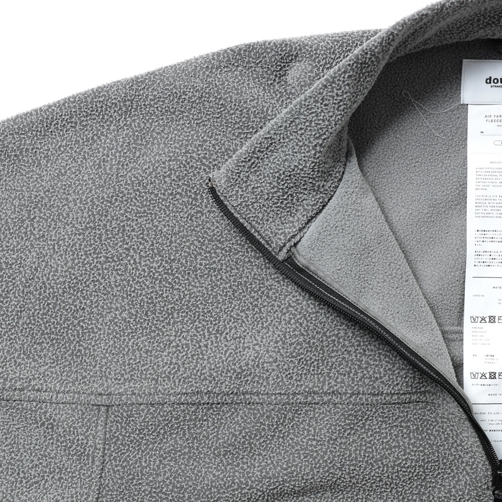 AIR YARN HALF ZIP FLEECE PULLOVER