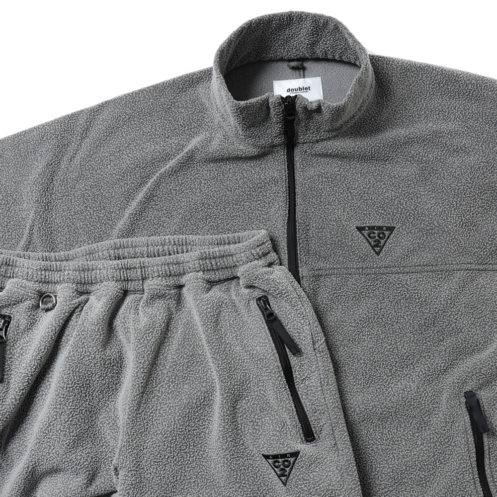 AIR YARN HALF ZIP FLEECE PULLOVER