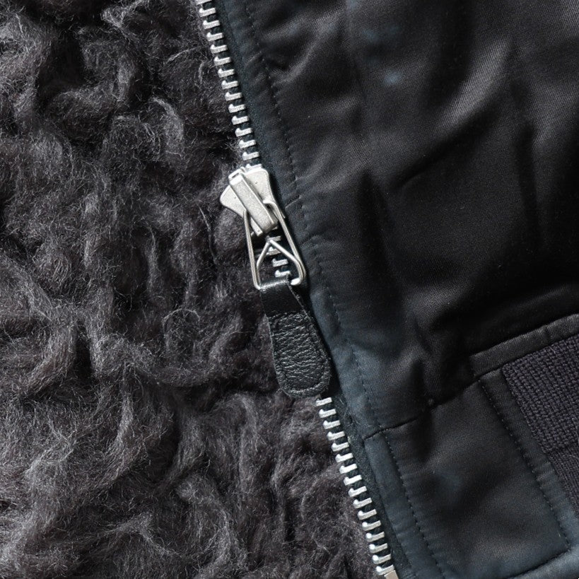 SMOKE FUR BOMBER JACKET