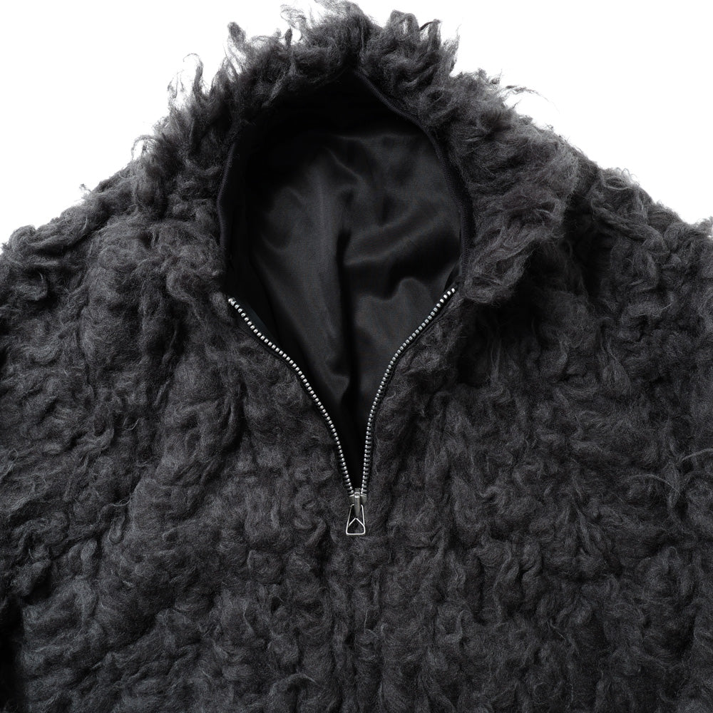 SMOKE FUR BOMBER JACKET