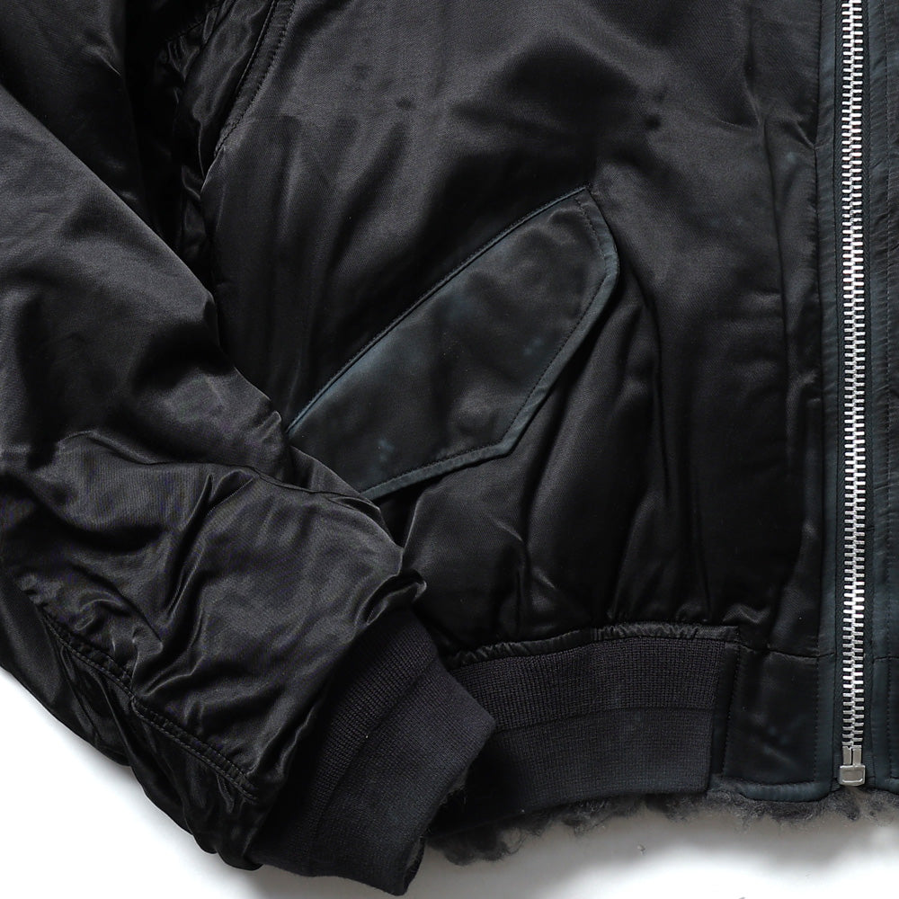 SMOKE FUR BOMBER JACKET