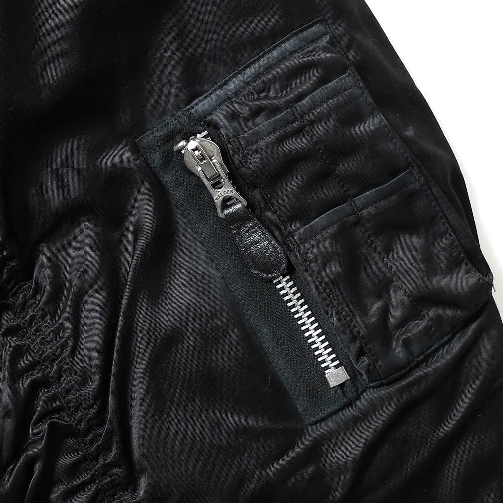 SMOKE FUR BOMBER JACKET