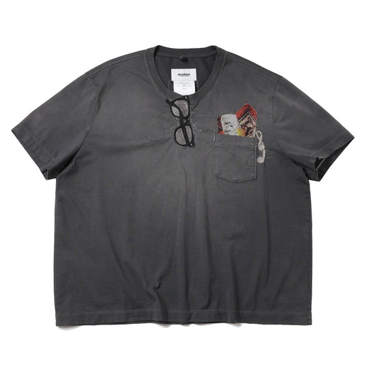 TROMPE L'OEIL EMBROIDERED T-SHIRT