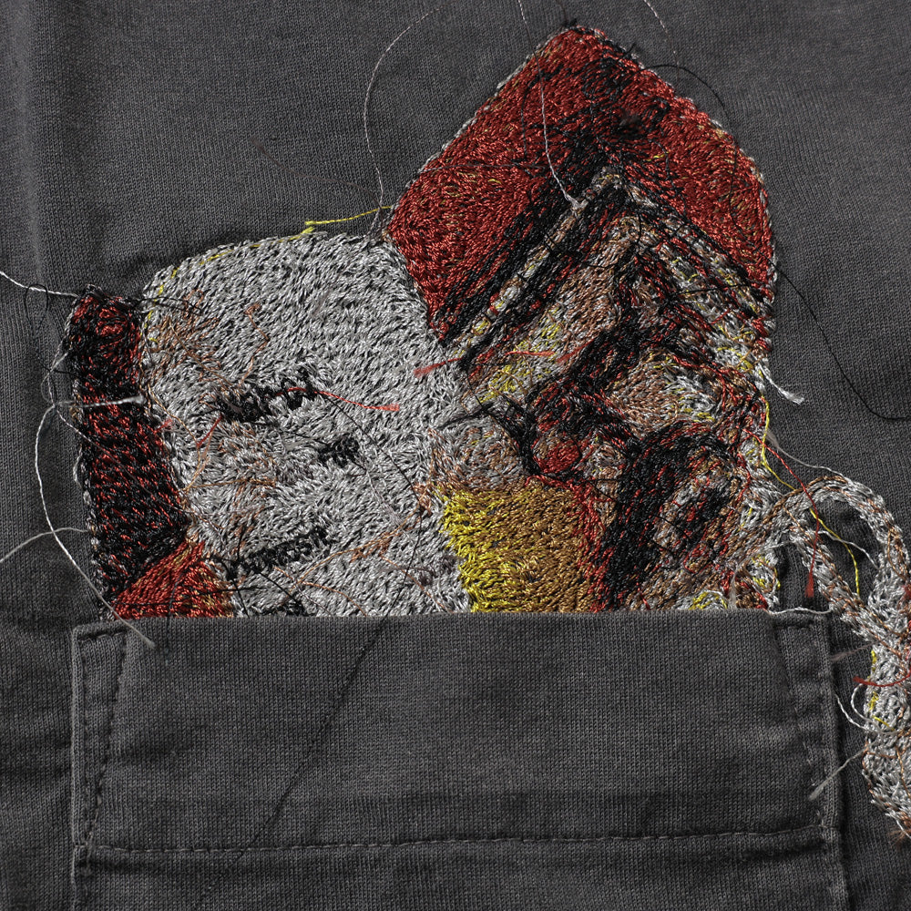 TROMPE L'OEIL EMBROIDERED T-SHIRT