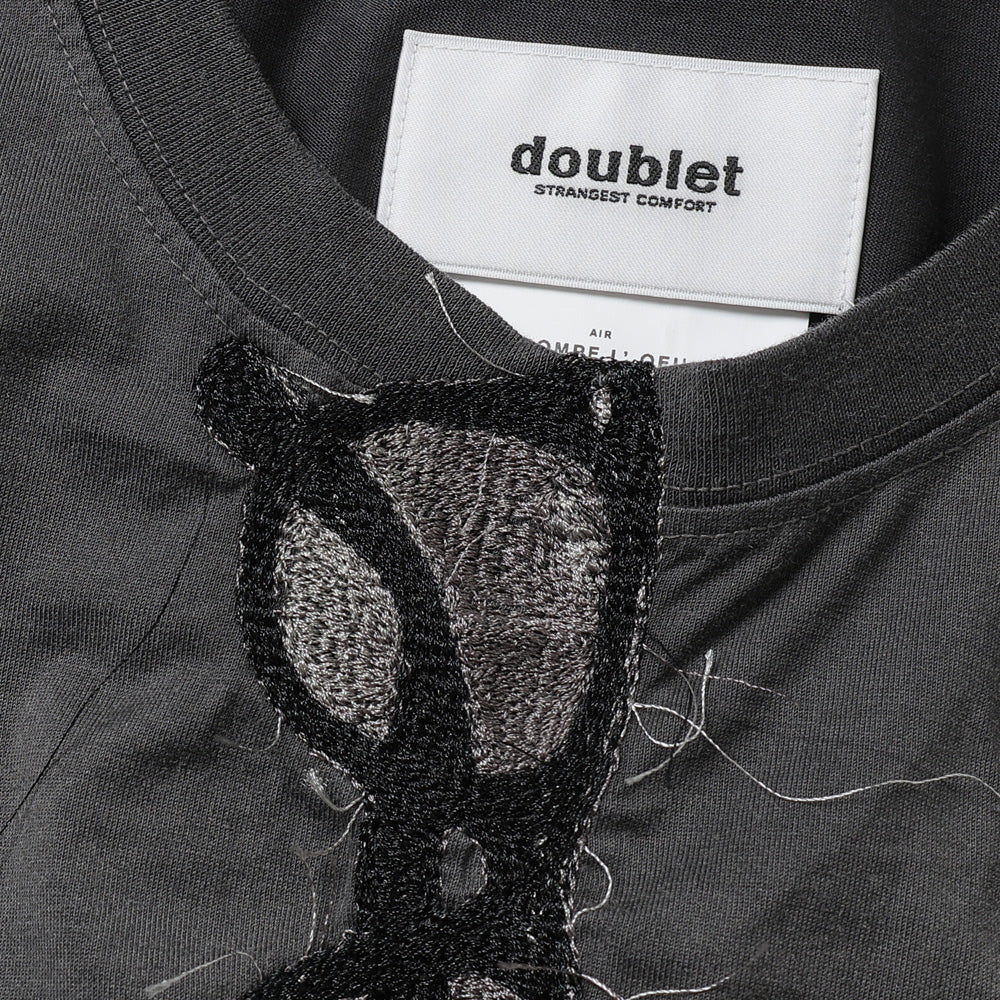 TROMPE L'OEIL EMBROIDERED T-SHIRT