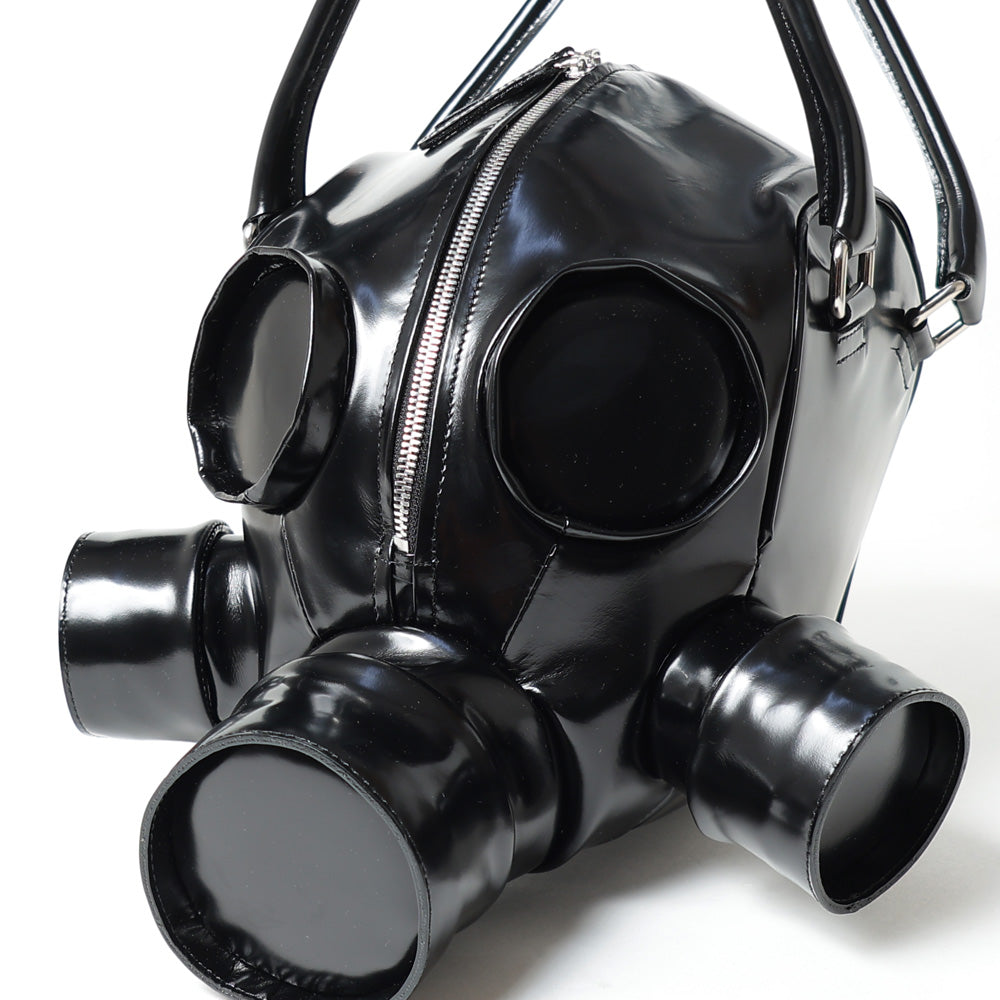 GAS MASK LEATHER HANDBAG