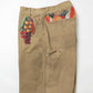 VEGETABLE EMBROIDERY CUT-OFF PANTS