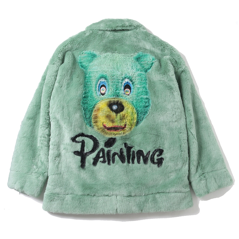 doublet(ダブレット)HAND-PAINTED FUR JACKET (23AW05BL168) | doublet 