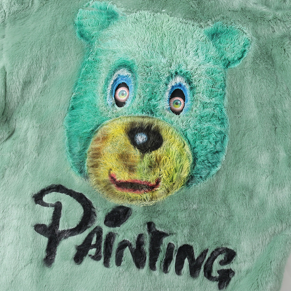 HAND-PAINTED FUR JACKET