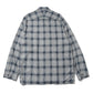 SHADOW CHECK OPEN COLLAR SHIRT