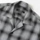 SHADOW CHECK OPEN COLLAR SHIRT