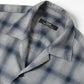 SHADOW CHECK OPEN COLLAR SHIRT