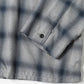 SHADOW CHECK OPEN COLLAR SHIRT