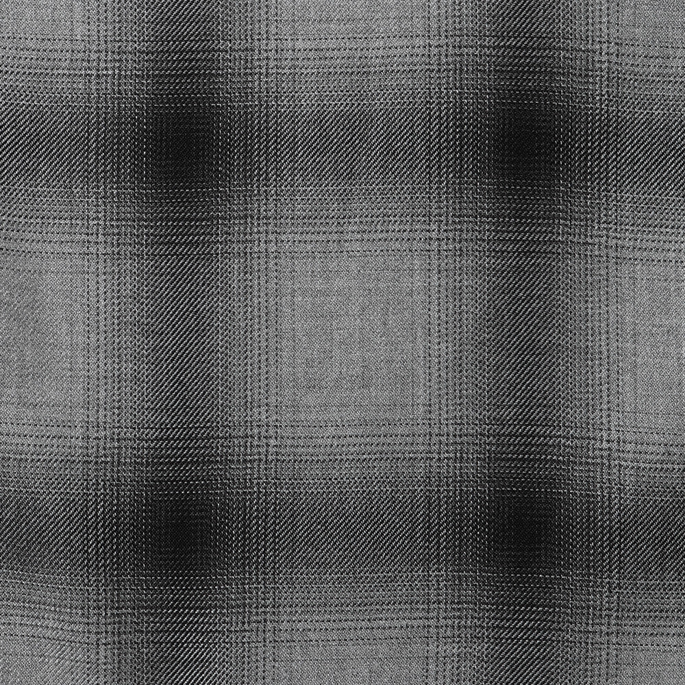 SHADOW CHECK OPEN COLLAR SHIRT