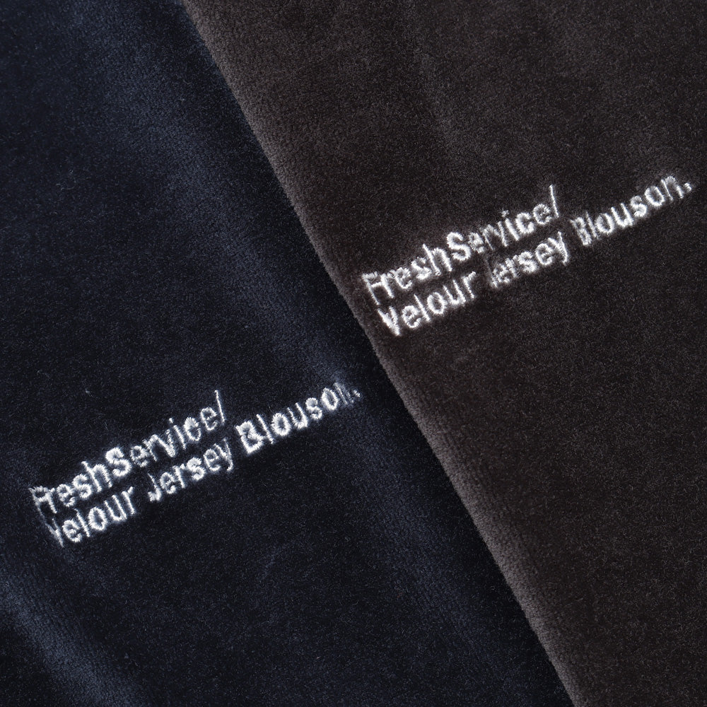 FreshService) VELOUR JERSEY BLOUSON (FSW-23-CT-189