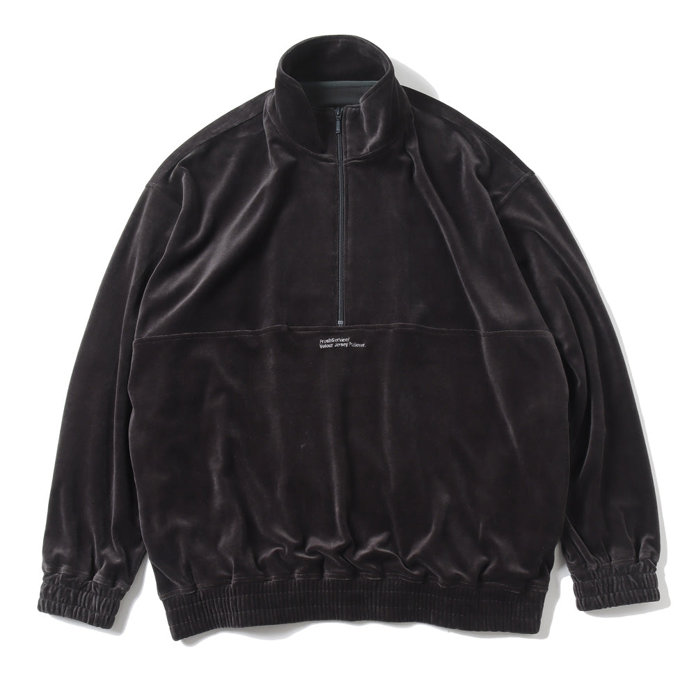 VELOUR JERSEY PULLOVER