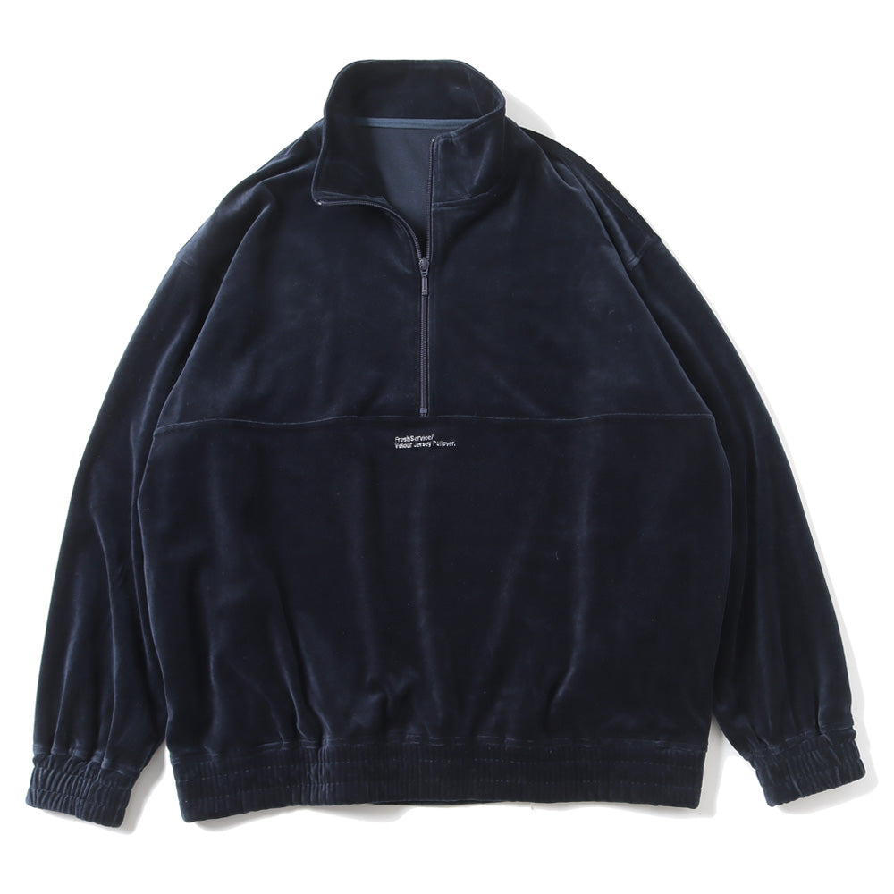 VELOUR JERSEY PULLOVER