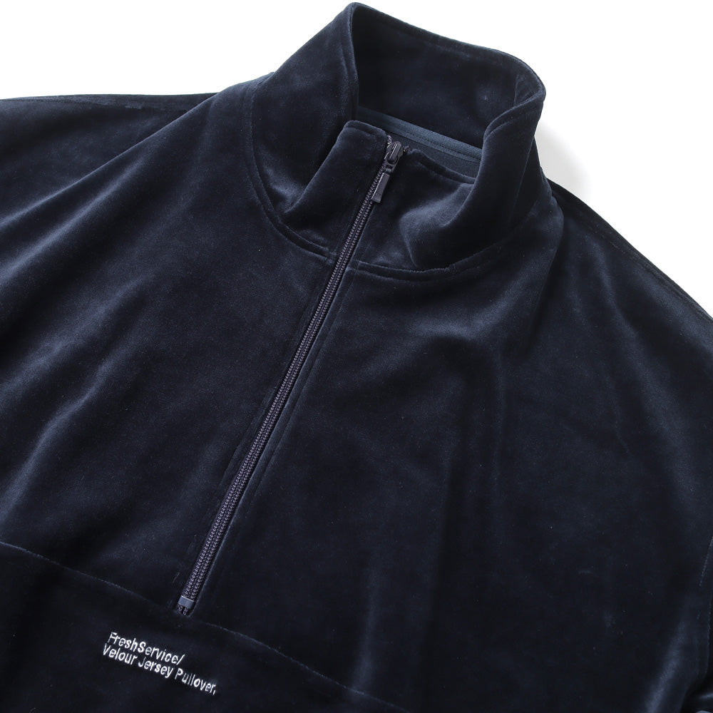 VELOUR JERSEY PULLOVER