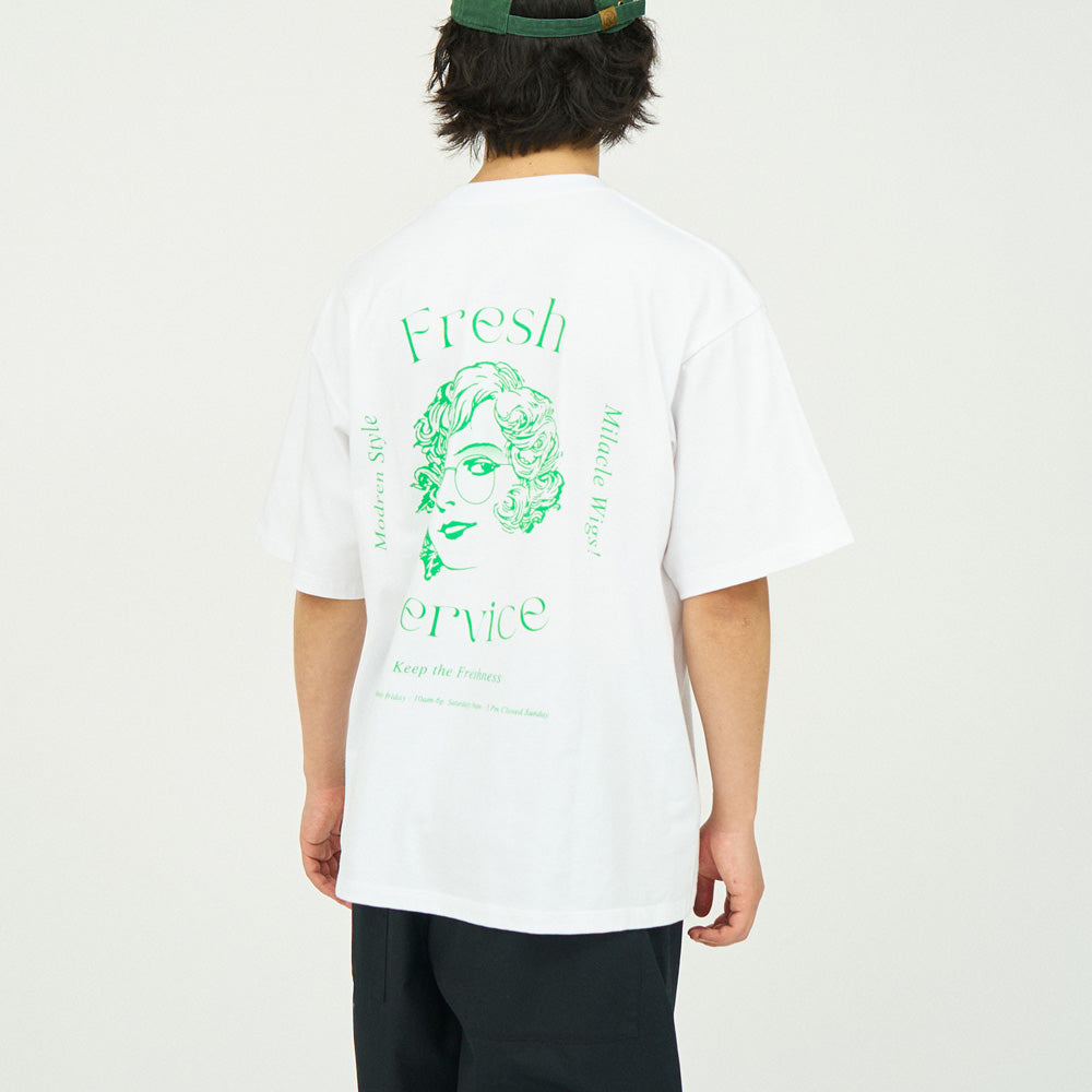 CORPORATE PRINTED S/S TEE “Miracle Wigs”