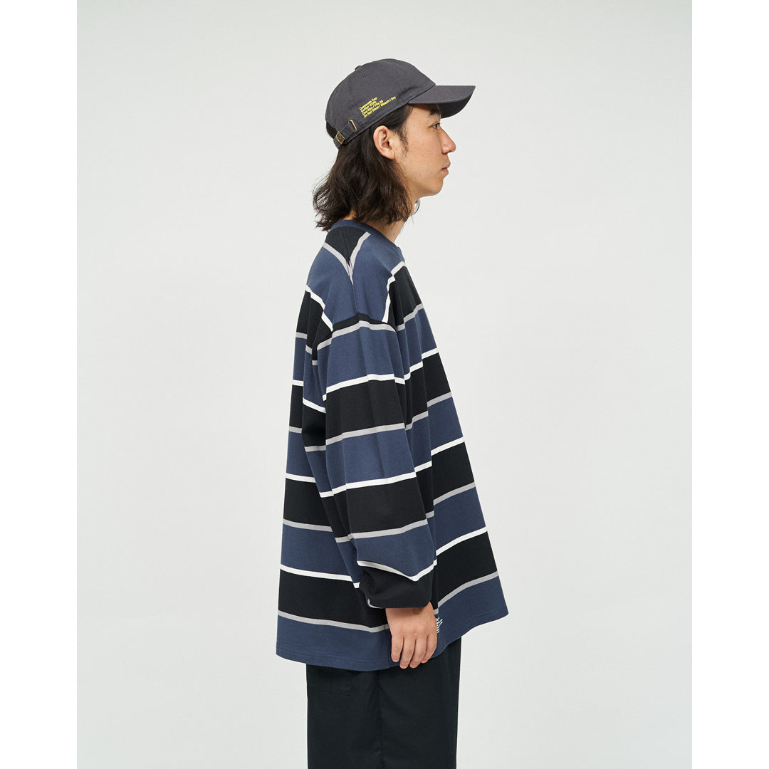FreshService) MULTI BORDER L/S TEE (FSC253-70133