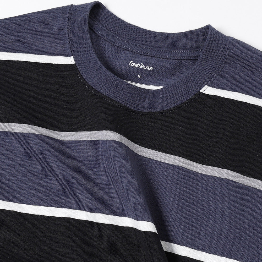 FreshService) MULTI BORDER L/S TEE (FSC253-70133) | FreshService