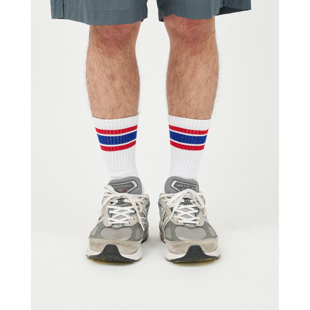 2-PACK MULTI STRIPE CREW SOCKS