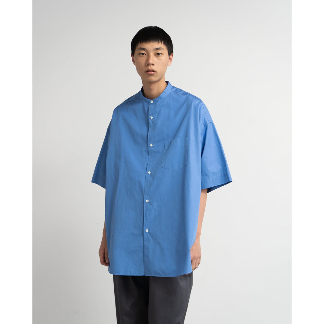 ALUMO for GP S/S Oversized Band Collar Shirt