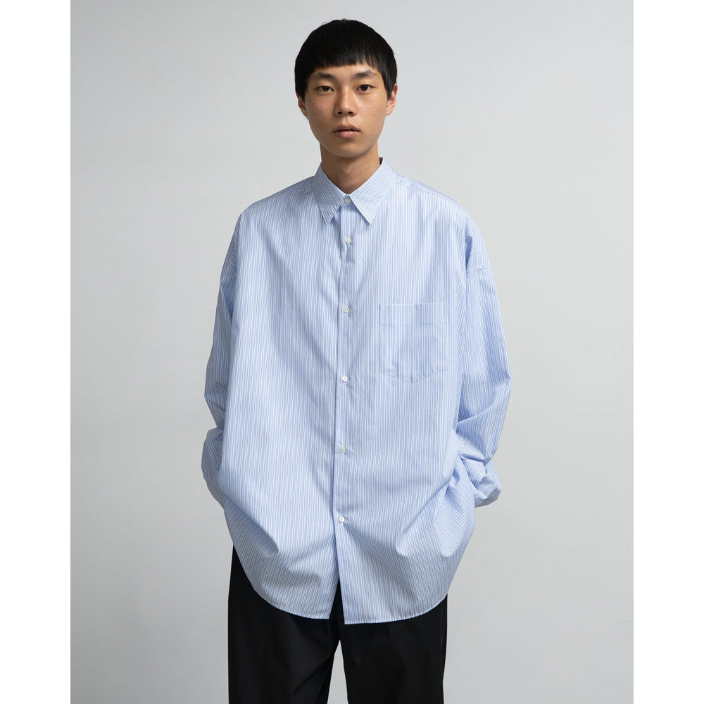 Graphpaper) SIDOGRAS L/S Oversized Regular Collar Shirt