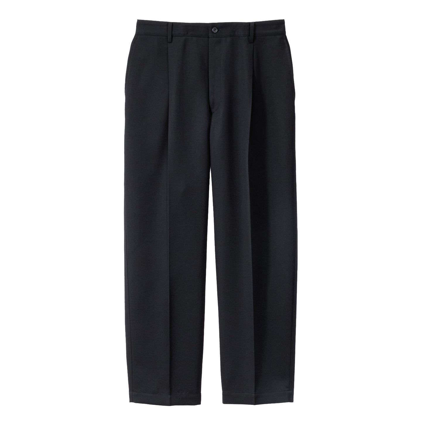 Scale Off Wool Wide Tapered Slacks