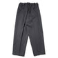 Scale Off Wool Wide Tapered Slacks