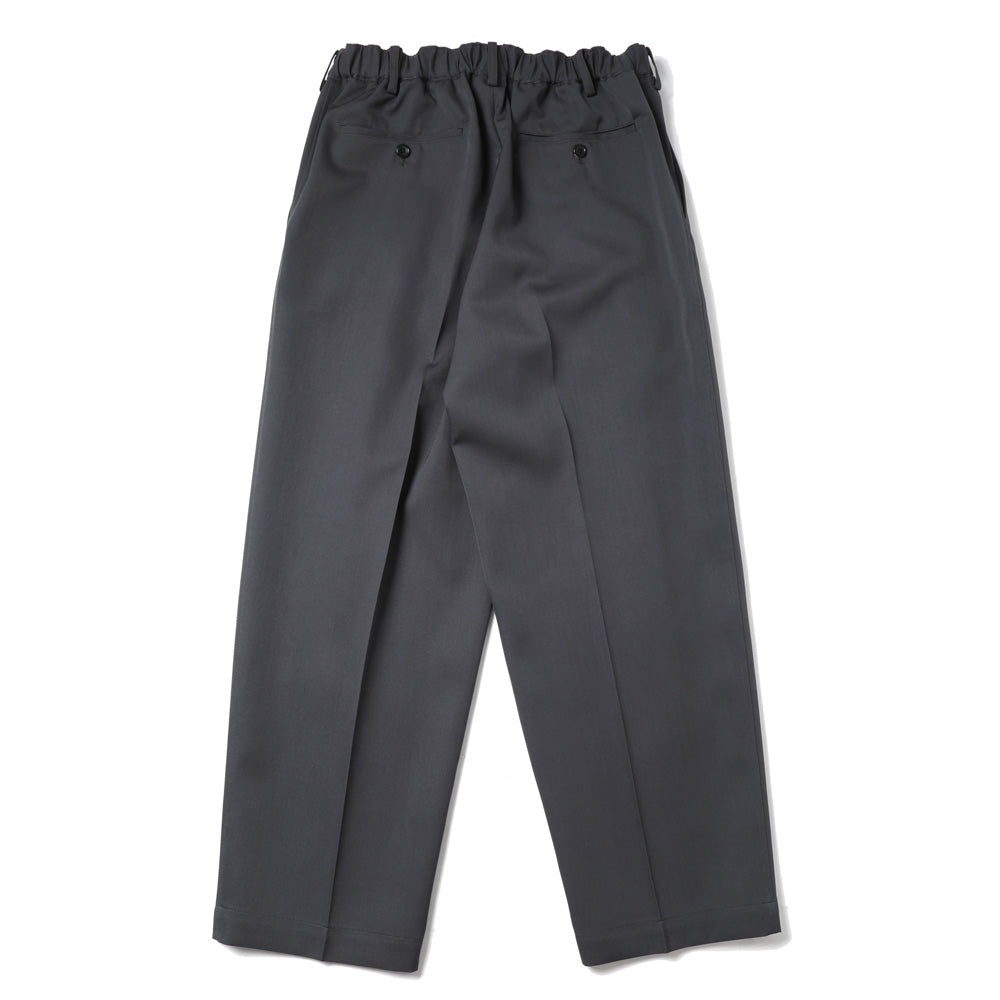 Scale Off Wool Wide Tapered Slacks