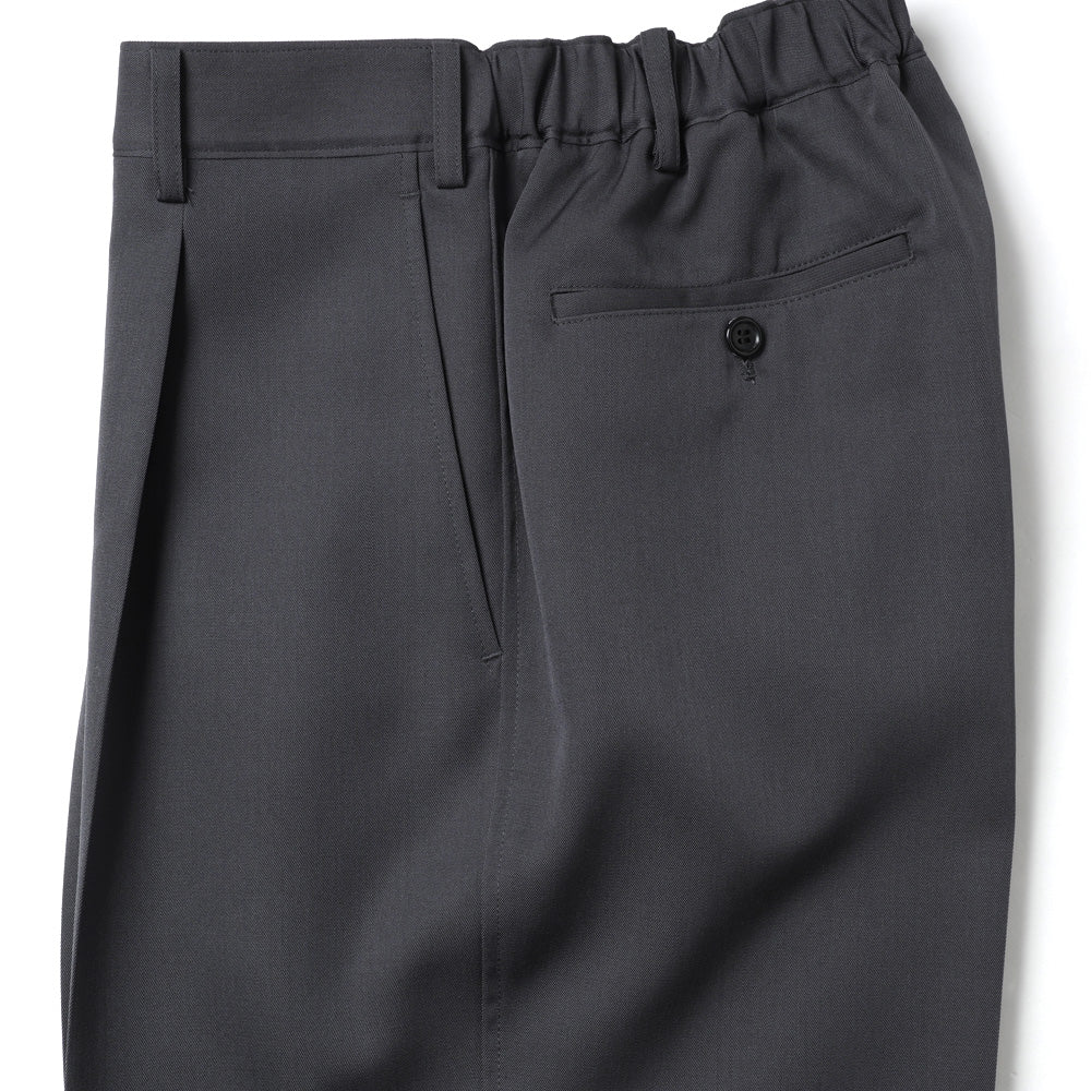 Scale Off Wool Wide Tapered Slacks